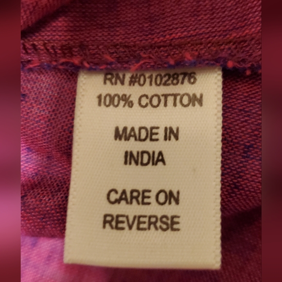 NOVICA Handcrafted Beaded and Block Peint Tunic Blouse 100% cotton - Picture 11 of 11